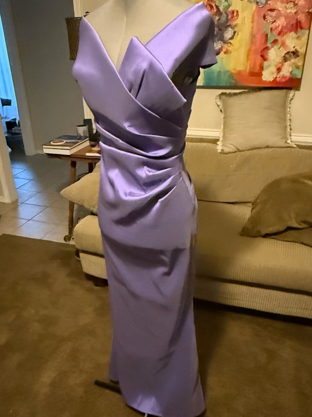 Teri Jon  Lavender/Periwinkle Evening Gown - Picture 16 of 17